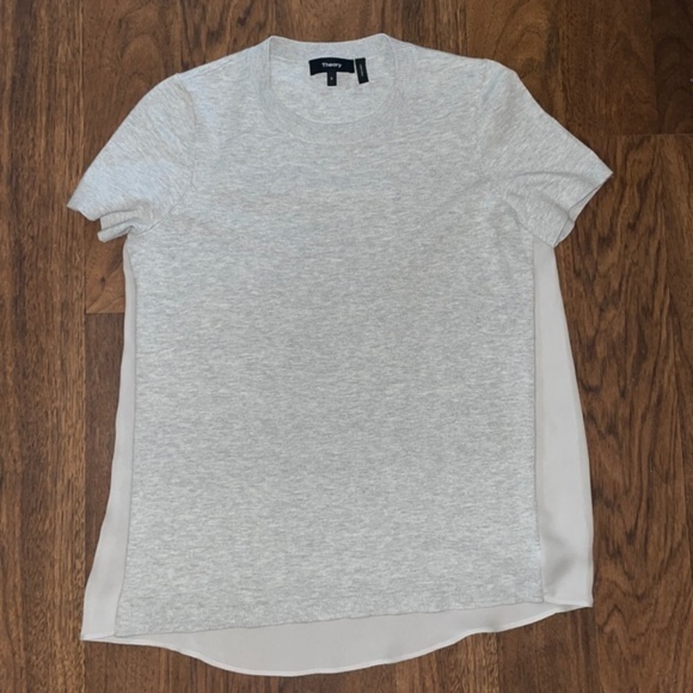 Theory woman’s blouse - small - sweater / 100 %silk in back